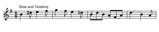 Brink of the White Rocks, The - staff notation