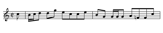 Briogan Seambo - staff notation