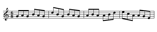 Brísdín Bréide - staff notation