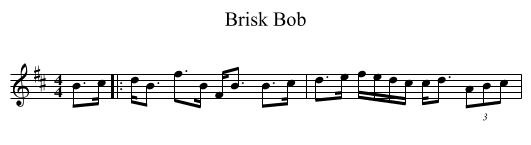 Brisk Bob - staff notation