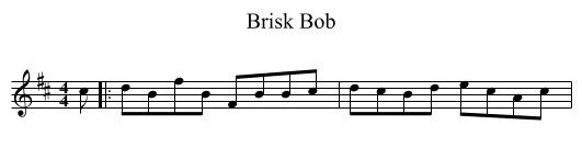Brisk Bob - staff notation
