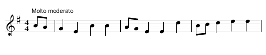 Brisk Young Sailor Version 1 of 3 - staff notation