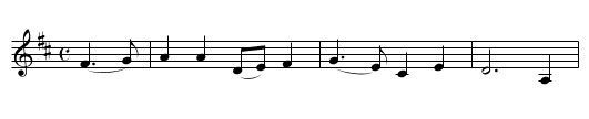 Bristol Town - staff notation