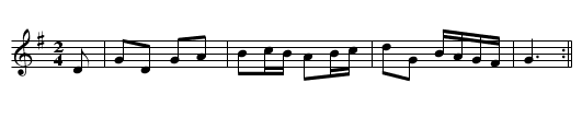 British Grenadiers - staff notation