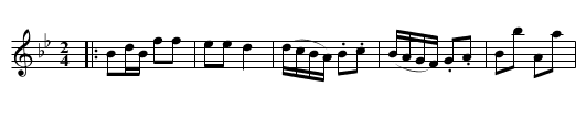 BRITISH RECRUIT - staff notation