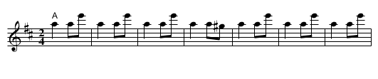 Briul Pe Opt - staff notation
