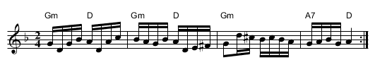 Brkino Kolo - staff notation