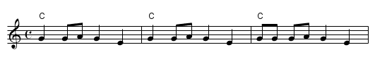 Bro bro breja - staff notation