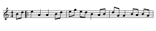 Broadford Bay (II) - staff notation