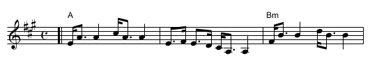 Brochan Lom - staff notation