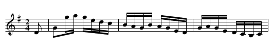 Broken Down Gambler - staff notation