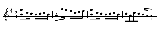 Broken Sixpence - staff notation