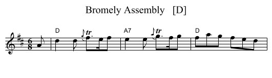 Bromely Assembly   [D] - staff notation