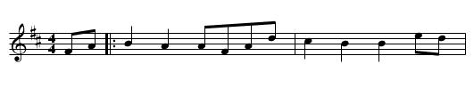 Bromsberrow Heath Reel - staff notation