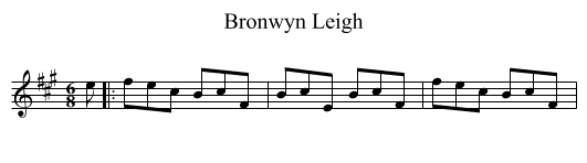 Bronwyn Leigh - staff notation