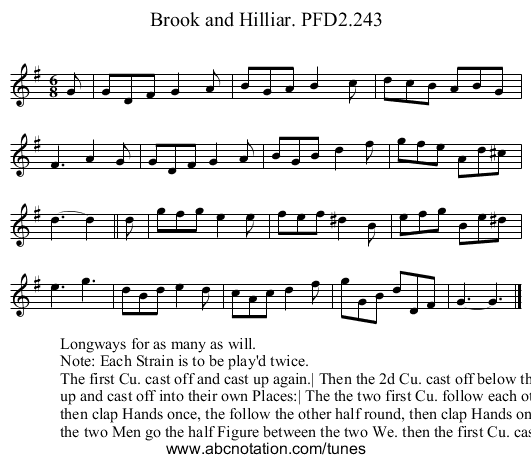Brook and Hilliar. PFD2.243 - staff notation