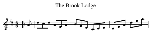 Brook Lodge, The  - staff notation