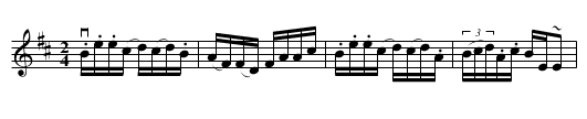 Brooklyn Lasses -- Reel - staff notation