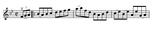 Brookside -- Hornpipe - staff notation