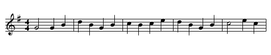 Broom Dance - staff notation