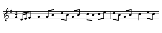 Broom Jig - staff notation