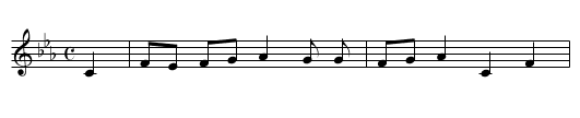 Broomfield Wager, The - staff notation