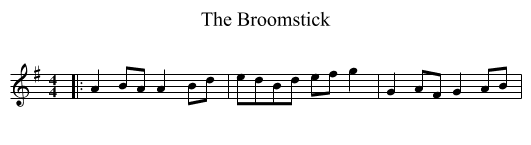 Broomstick, The  - staff notation