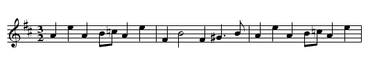 Broosom Hornpipe - staff notation