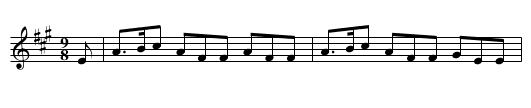 Brose and Butter - staff notation
