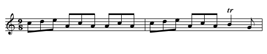 Brose and Butter - staff notation