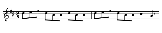 Brose and Butter - staff notation