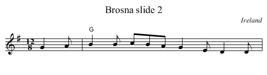 Brosna slide 2 - staff notation