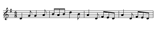 Brosna Slide - staff notation
