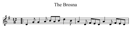 Brosna, The  - staff notation