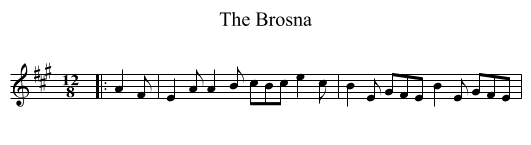 Brosna, The  - staff notation