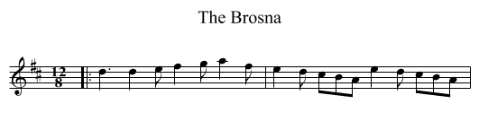 Brosna, The  - staff notation
