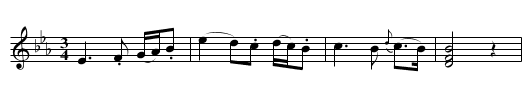 Brown and White Garland, The - staff notation