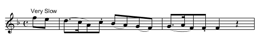 Brown Maid, The - staff notation