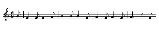 Browned Off - staff notation