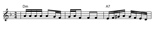 Broyges tantz - staff notation