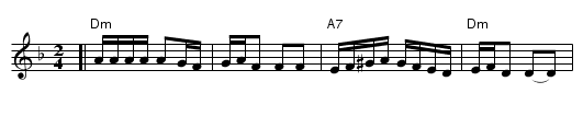 Broyges tantz - staff notation
