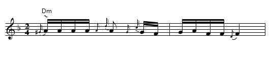 Broyges Tantz - staff notation