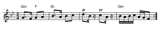 Brsjacko Oro - staff notation
