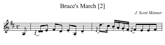 Bruce's March [2] - staff notation