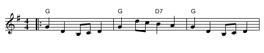 Bruce's Reel - staff notation