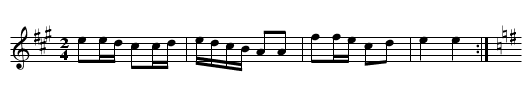 Brudemarsch #1 - staff notation