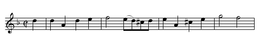 Brudemarsj fr&aring;n H&auml;lsingland - staff notation