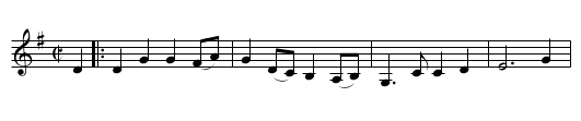 Brudmarsch från Klövsjö - staff notation