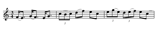 Brudpolska efter Per Danielsson - staff notation