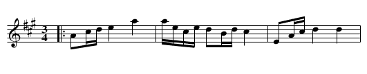 Brudpolska från Vislanda - staff notation